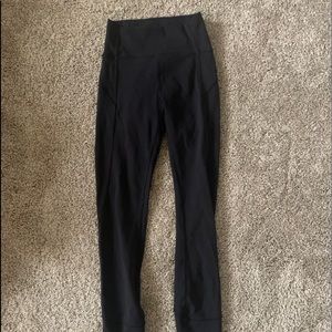 lululemon black 25” leggings